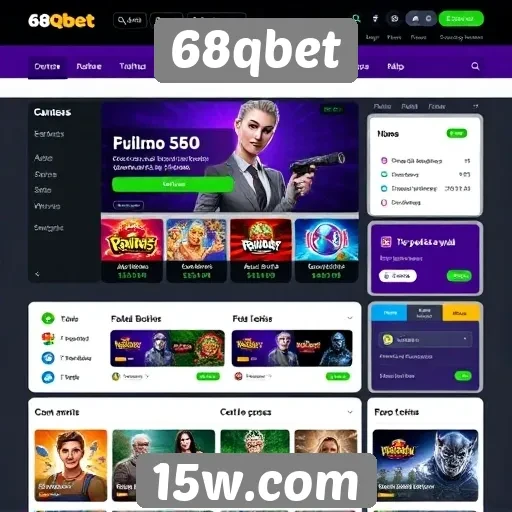 Análise da interface do usuário do site 68qbet